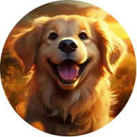 Goldie, a golden retriever